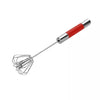 Semi-automatic Egg beater Manual Self Turning Stainless Steel Whisk Hand Mixer Blender Egg Tools